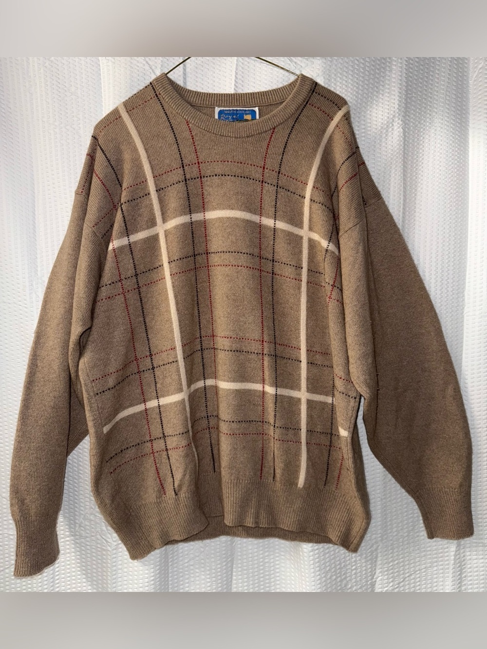 vintage Royal Ballater Scotland crewneck sweater in pure 100% cashmere size L
